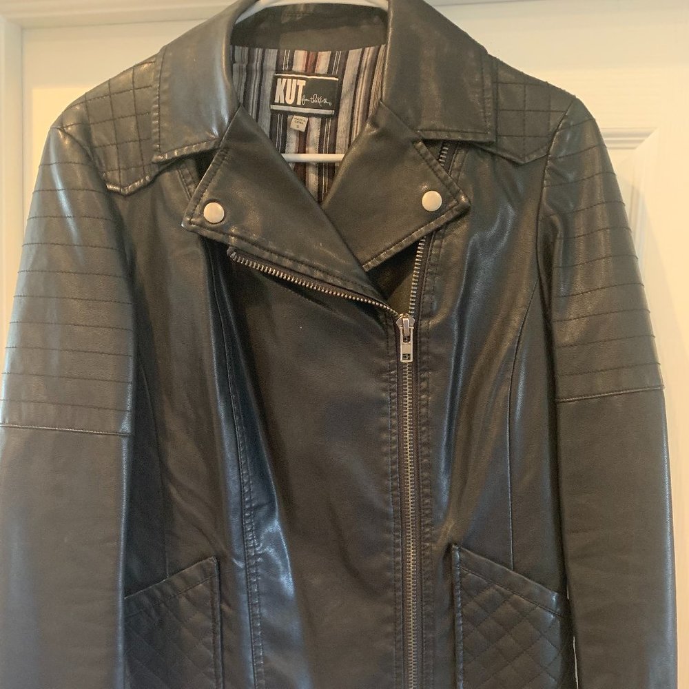 Kut from the Kloth Small Black Moto Jacket